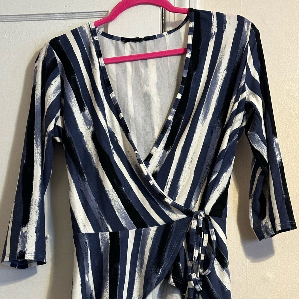 No Boundaries Blue Blouse Top Size: 3X